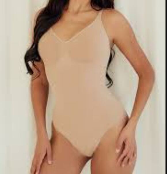 Youmita Tops - Youmita Shapewear Snap crotch Small/Medium bodysuit Wood Rose Lingerie Ribbed